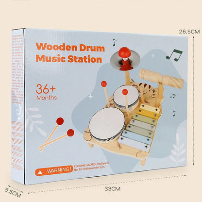 Children's wooden percussion instrument