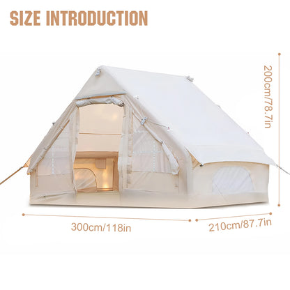 4-6 Person House Self-Supporting Air Tent with Hand Pump