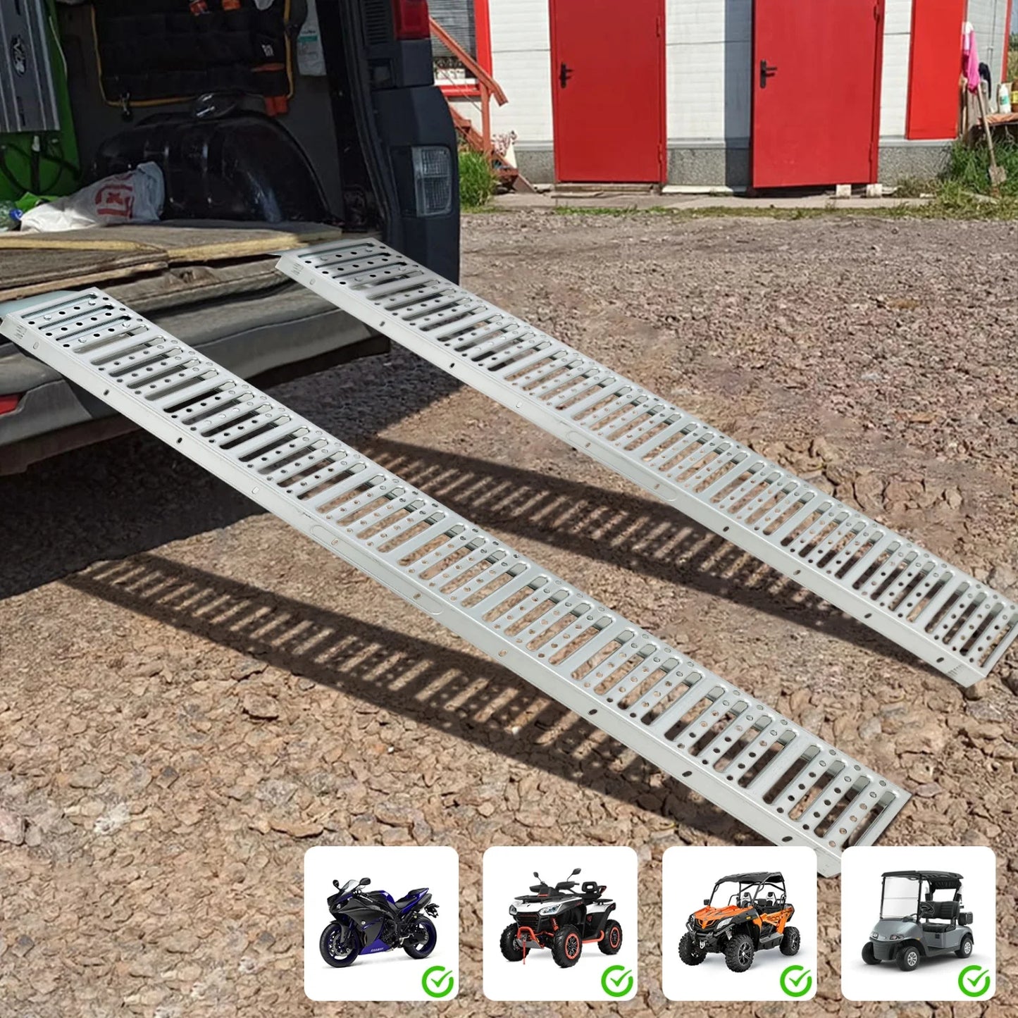 (Set of 2) Heavy-Duty Loading Ramps