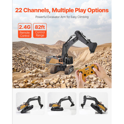 1:14 RC 22 Channel  Excavator with Shovel & Sounds