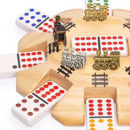 9-Piece Metal Mexican Train Markers