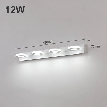 Modern Bathroom LED Vanity Light Wall Mounted Indoor Lamps