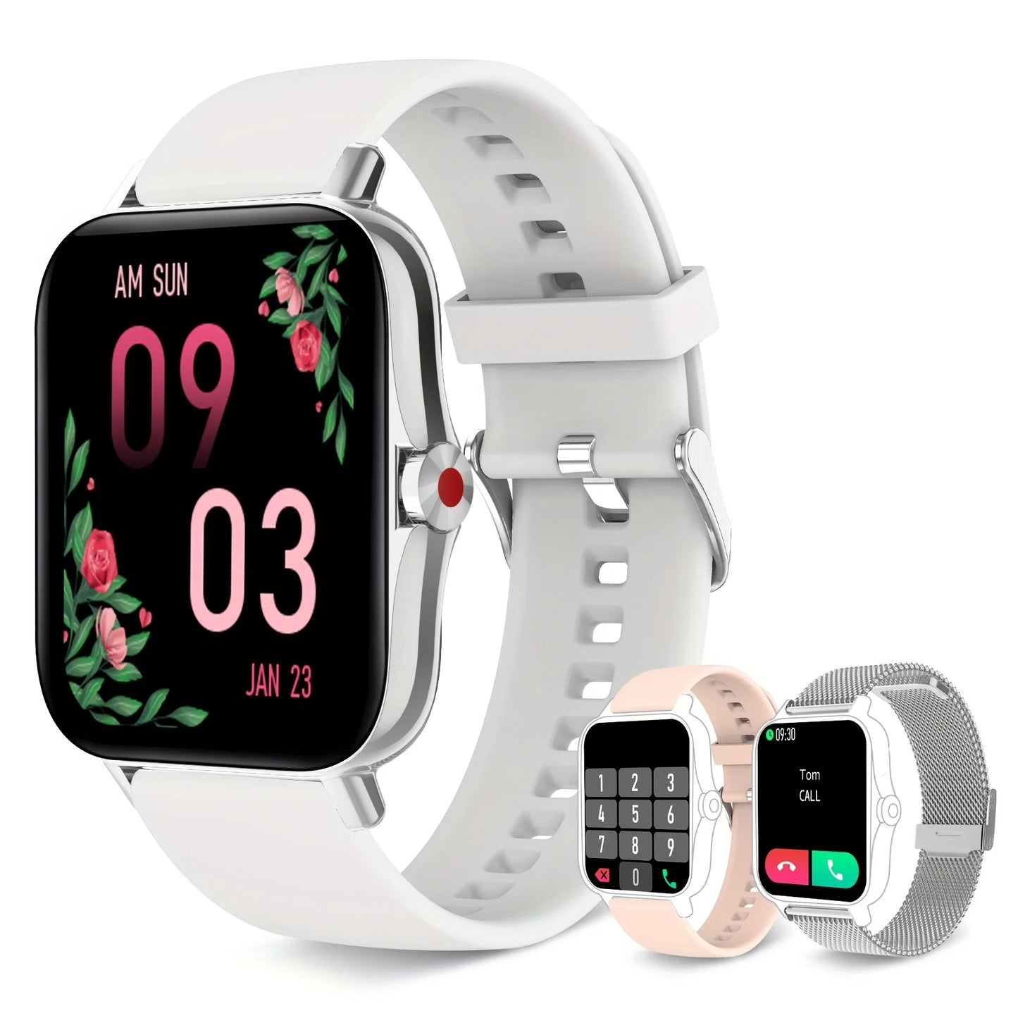 Smart Watch for Women(Call Receive/Dial), Fitness Tracker Smartwatch for Android iOS Phones