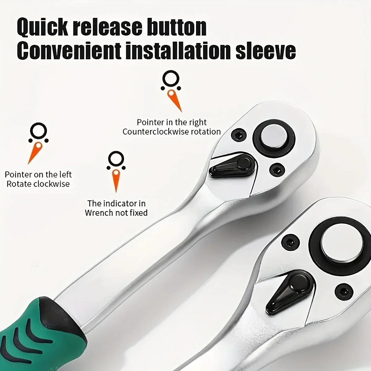 1/4 , 3/8, and 1/2 inch Socket and  Hand Wrench Set