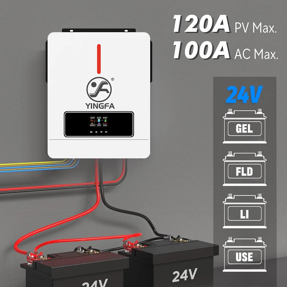 Local Warehouse Items MPPT Solar Power Inverter Hybrid Pure Sine Wave Inverter 3.6kW 24V 110V Invertor Off Grid Solar System