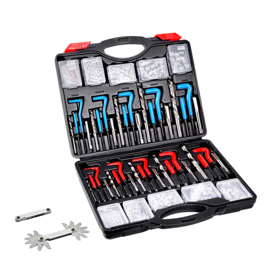 Helicoil Thread Repair Kit SAE and Metric Rethreading Tool Kit