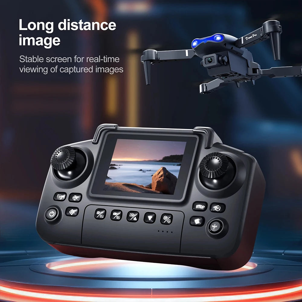 4K professional and videography Aerial Drone with Large screen on remote control long distance