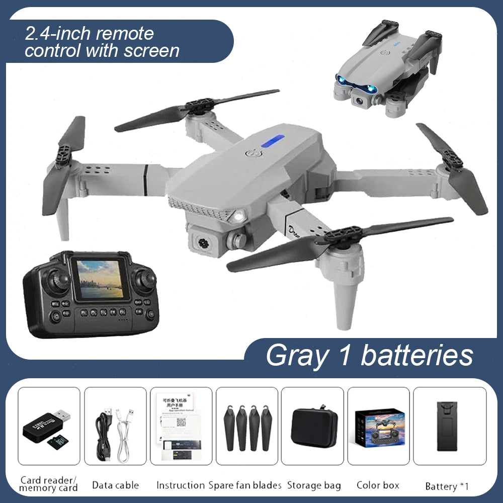 4K professional and videography Aerial Drone with Large screen on remote control long distance