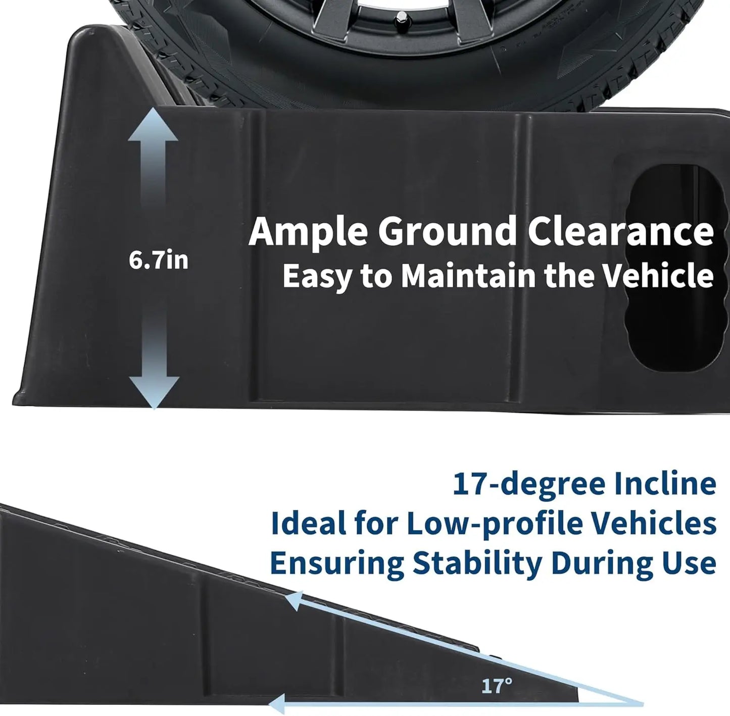 5T Portable Low Profile Car Ramps