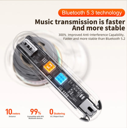 Wireless Bluetooth 5.3, HD Microphone, HIFI Earphones
