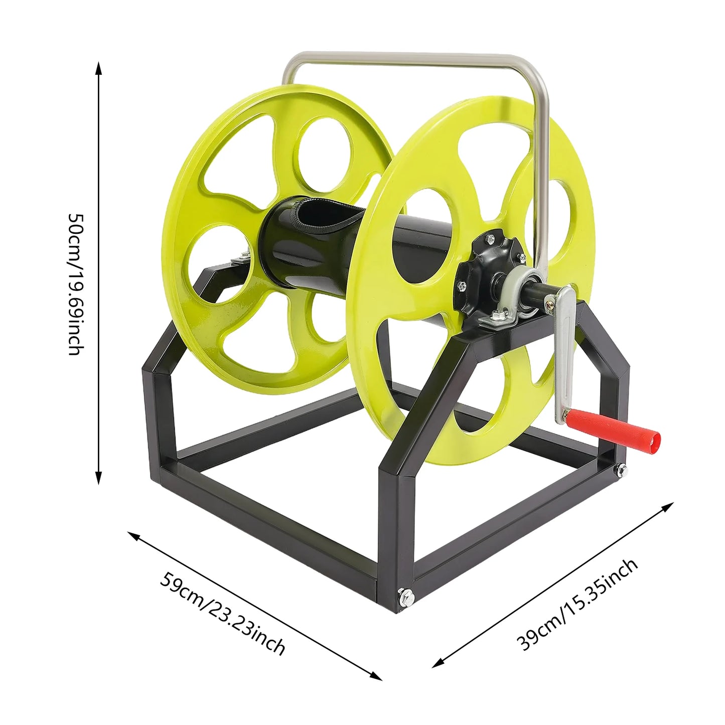 Garden  Metal Hose Reel  with Crank Handle