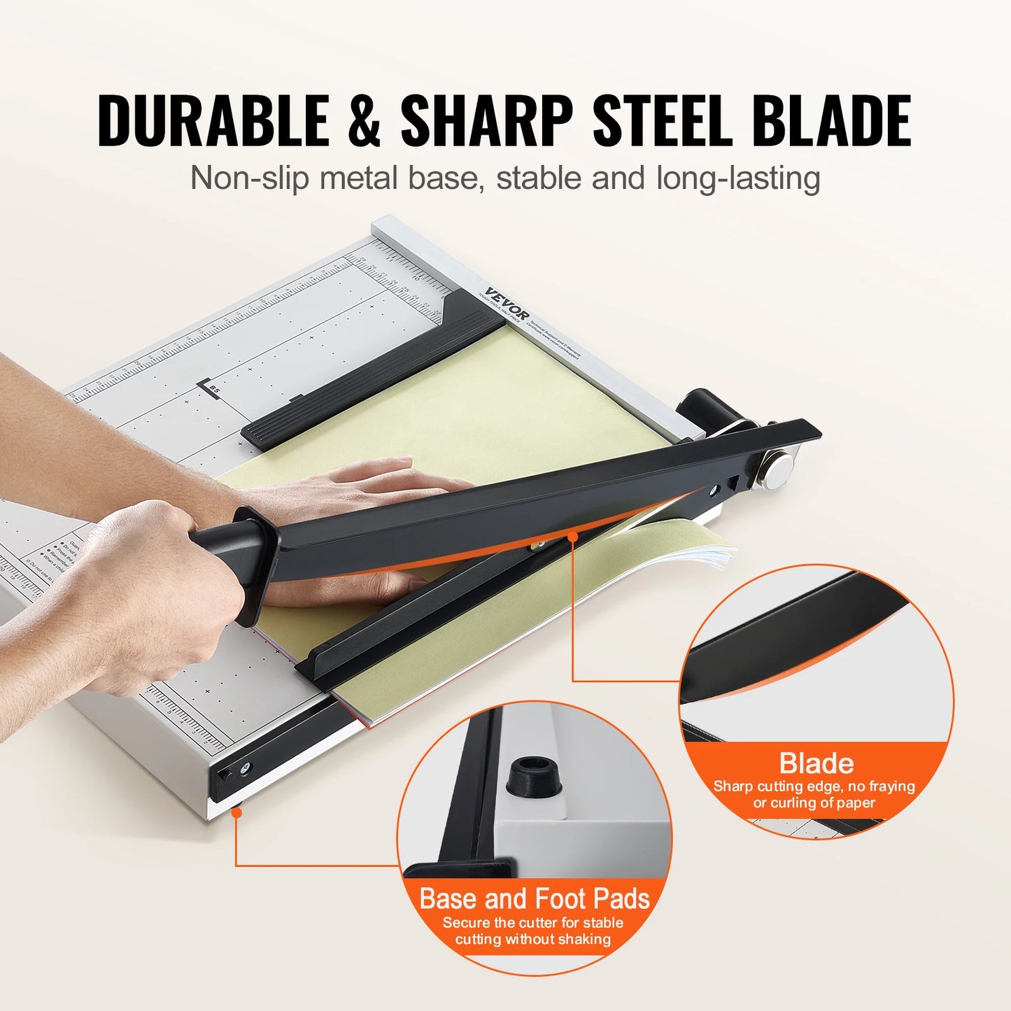 Paper Cutter Guillotine Trimmer 15"/18" Cut Length