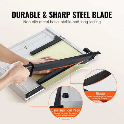Paper Cutter Guillotine Trimmer 15"/18" Cut Length