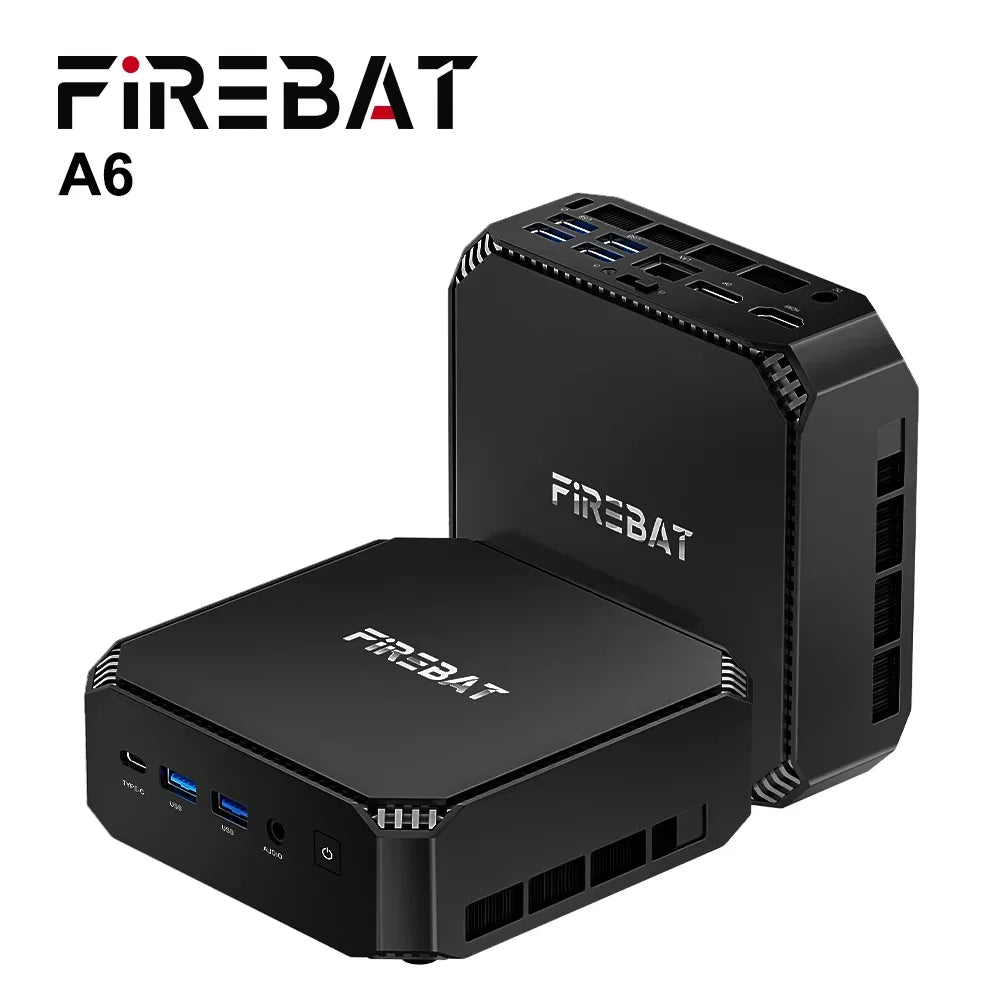 Firebat A6 Mini PC AMD R7 7735HS 8-core 16-thread Computer 16GB LPDDR5 RAM 512GB SSD WiFi 6 BT5.2