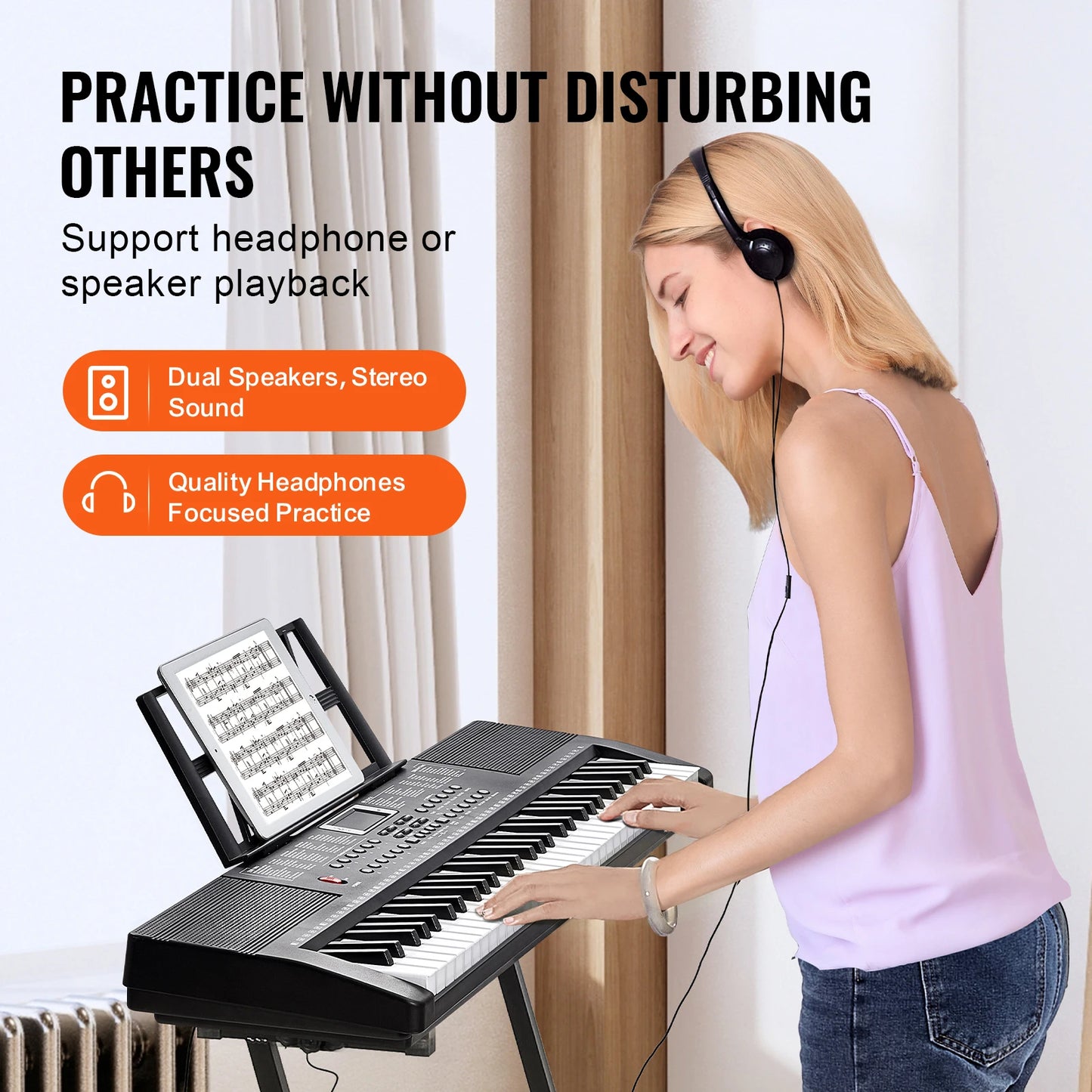 61 Key Portable Digital Keyboard