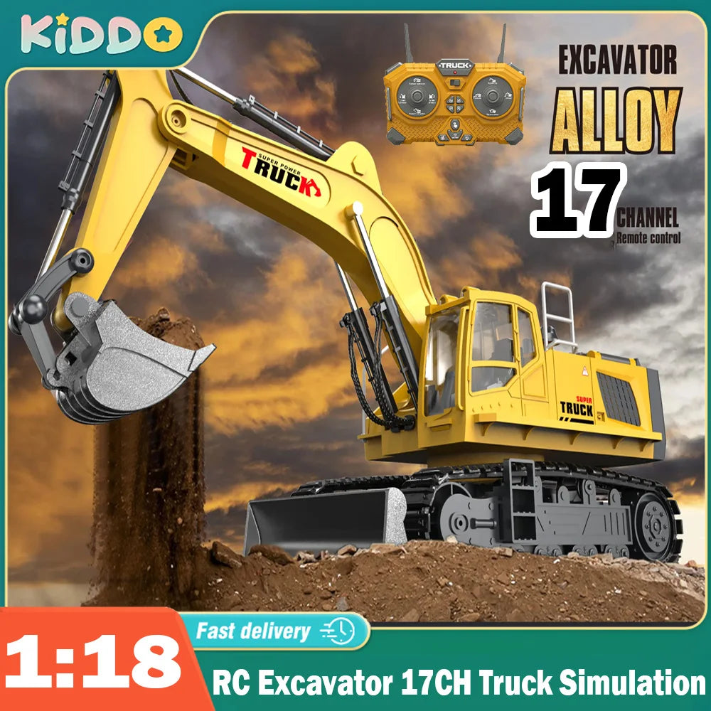 RC Excavator 17CH 1/18 Scale