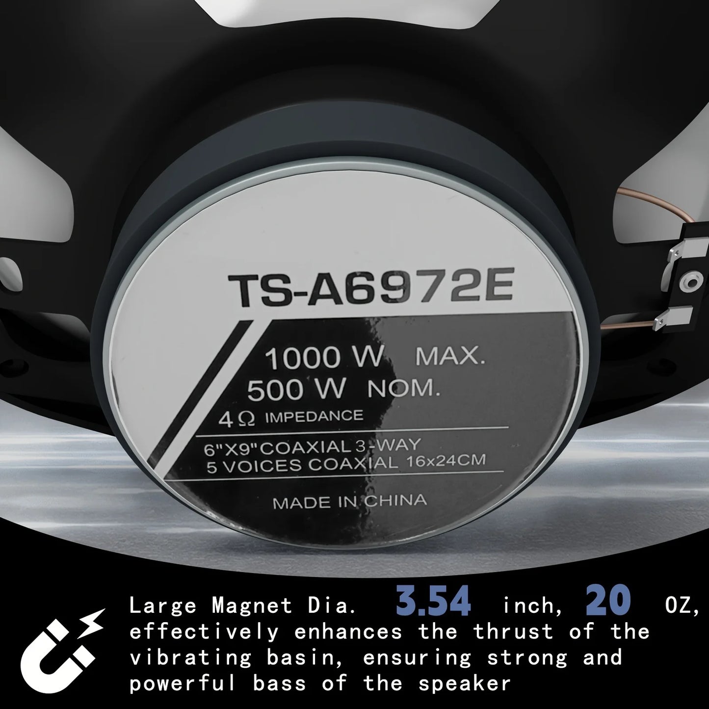 6x9" 3-Way Coaxial Car Audio Speakers