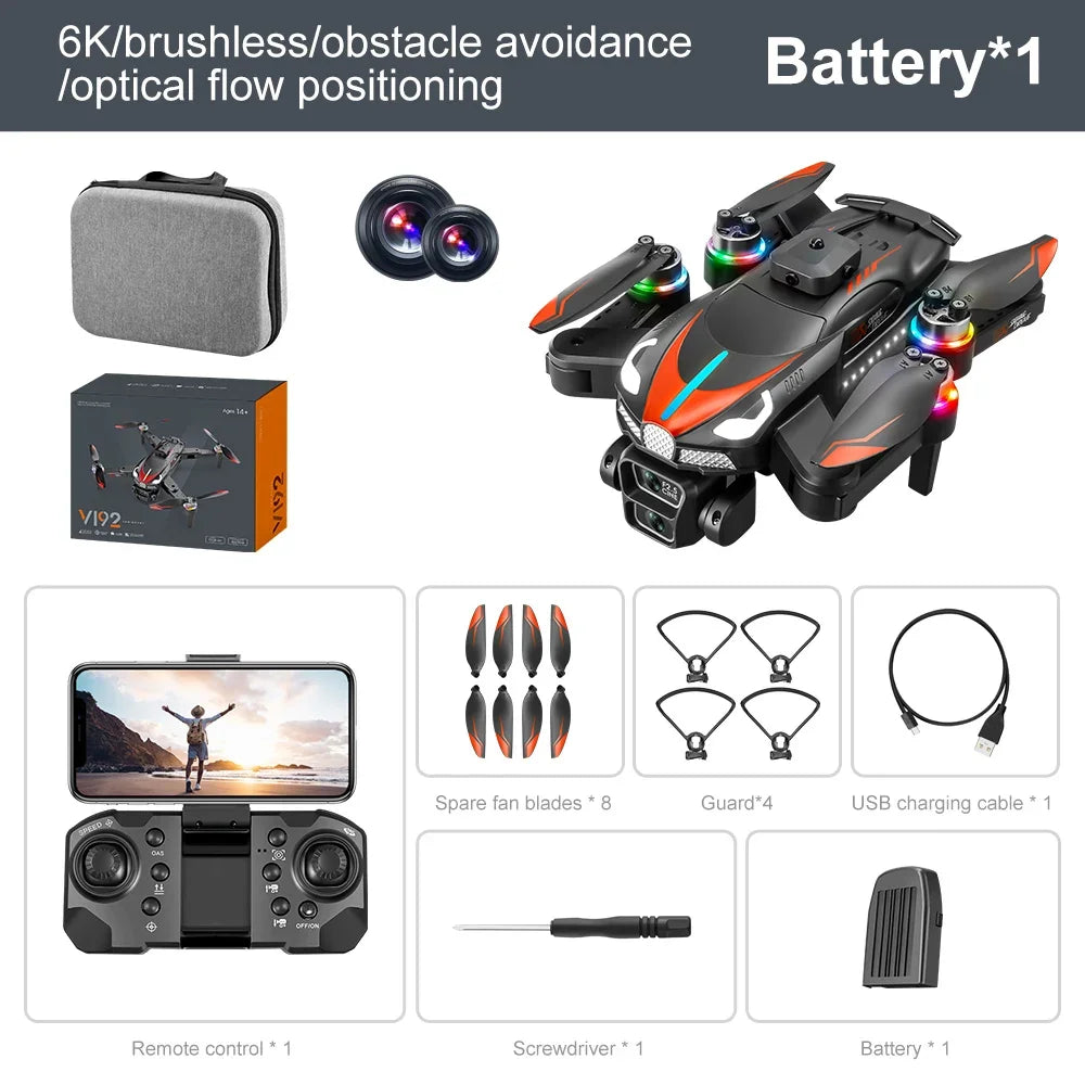 V192 Drone HD Camera Aerial Professional Photography; with Omnidirectional Obstacle Avoidance Toys