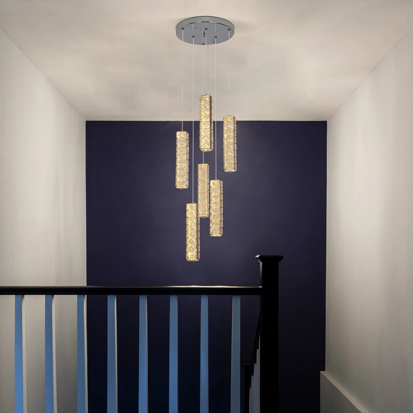 Nordic K9 Crystal LED Chandelier for Modern Luxury Home Décor