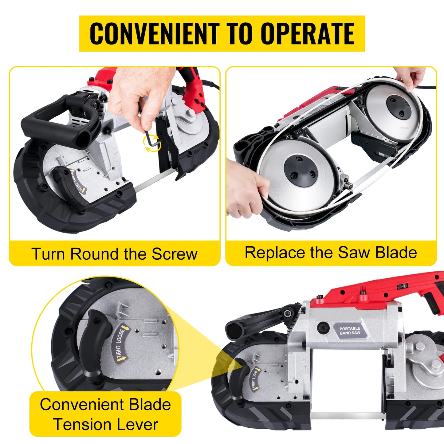 Portable Bandsaw With 5Inch Cutting Capacity