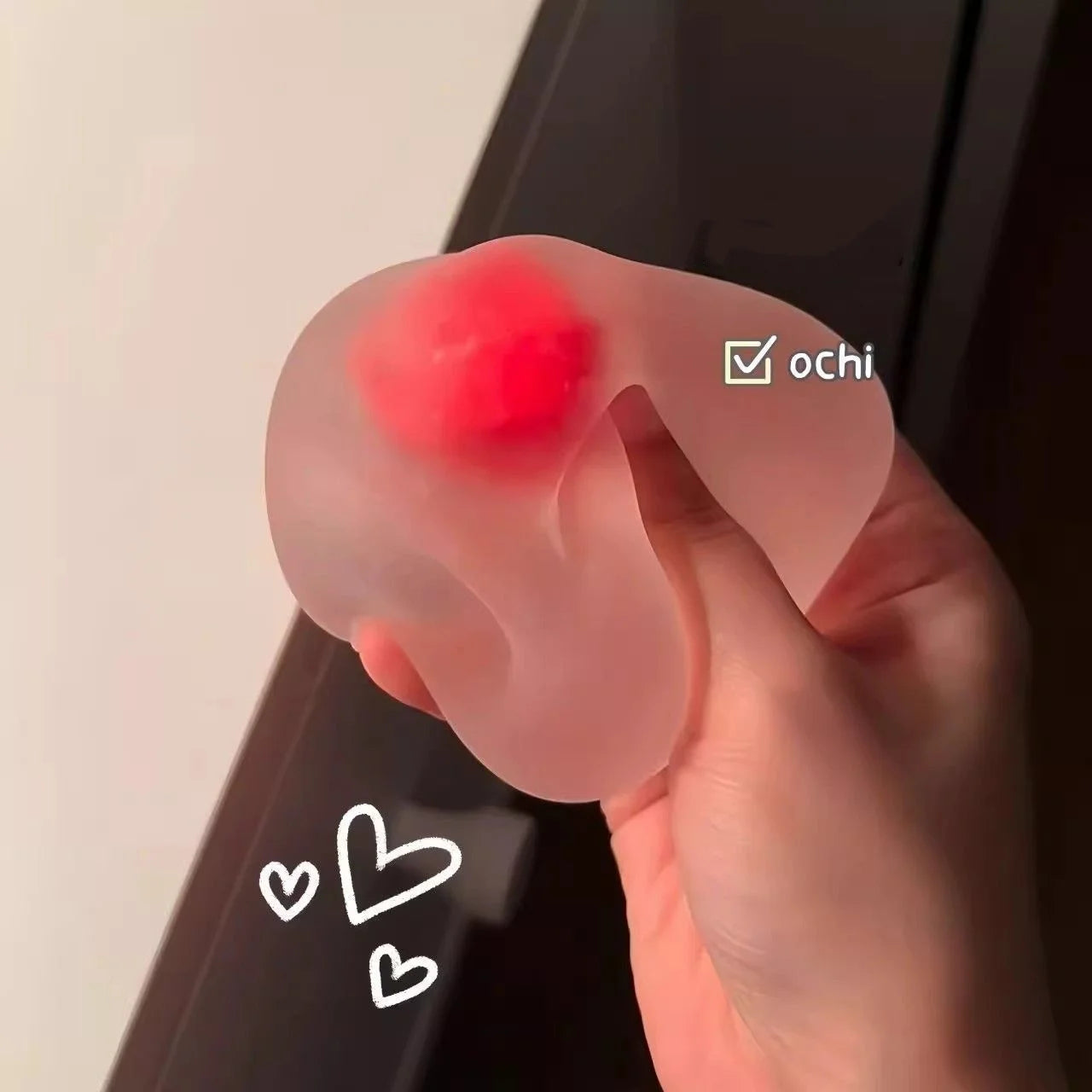 Strawberry Mochi Squeeze Toy for Stress Relief and Vent Anger Fidget Toy