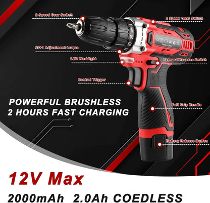 138-Tool Box with Cordless Screwdriver