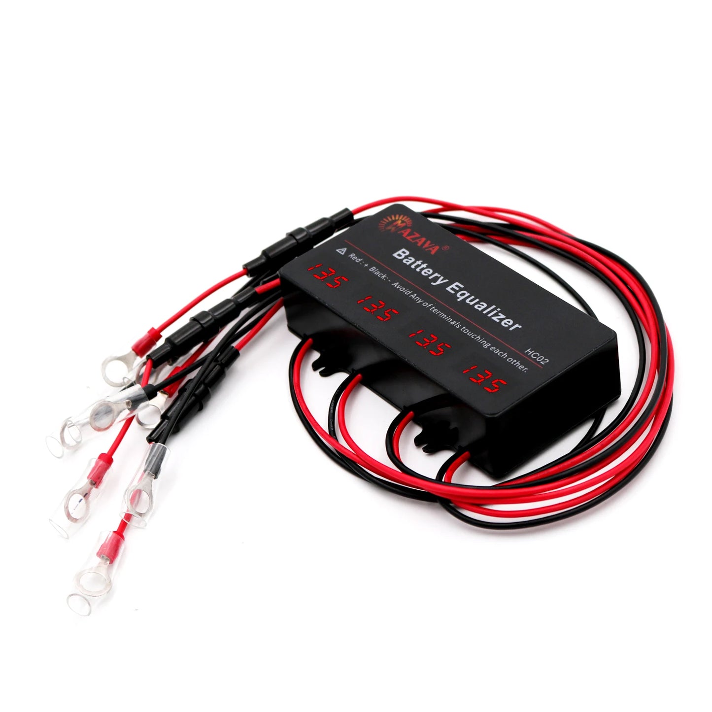 Mazava HC02 LED Display Battery Equalizer for 4 x 12V Batteries Balancer 4S Active Voltage Lead Acid  Li li-ion LiFePO4 Battery
