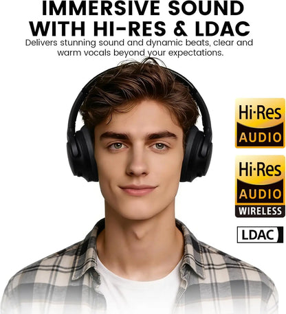 Noise Cancelling Over Ear Bluetooth Headphones
