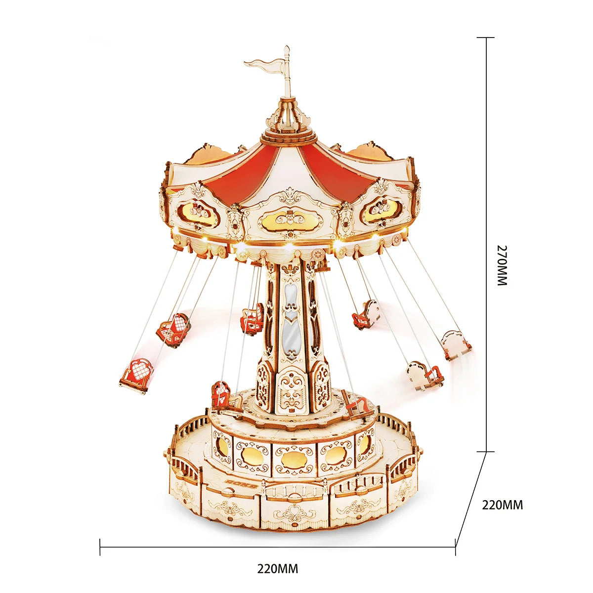 280pc Magic Amusement Park Wooden Toys