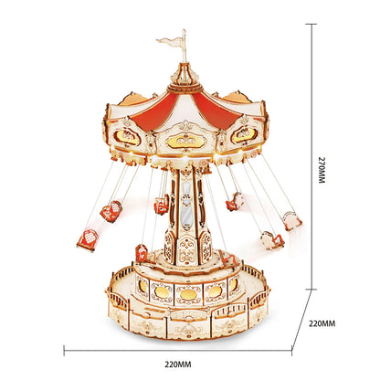 280pc Magic Amusement Park Wooden Toys