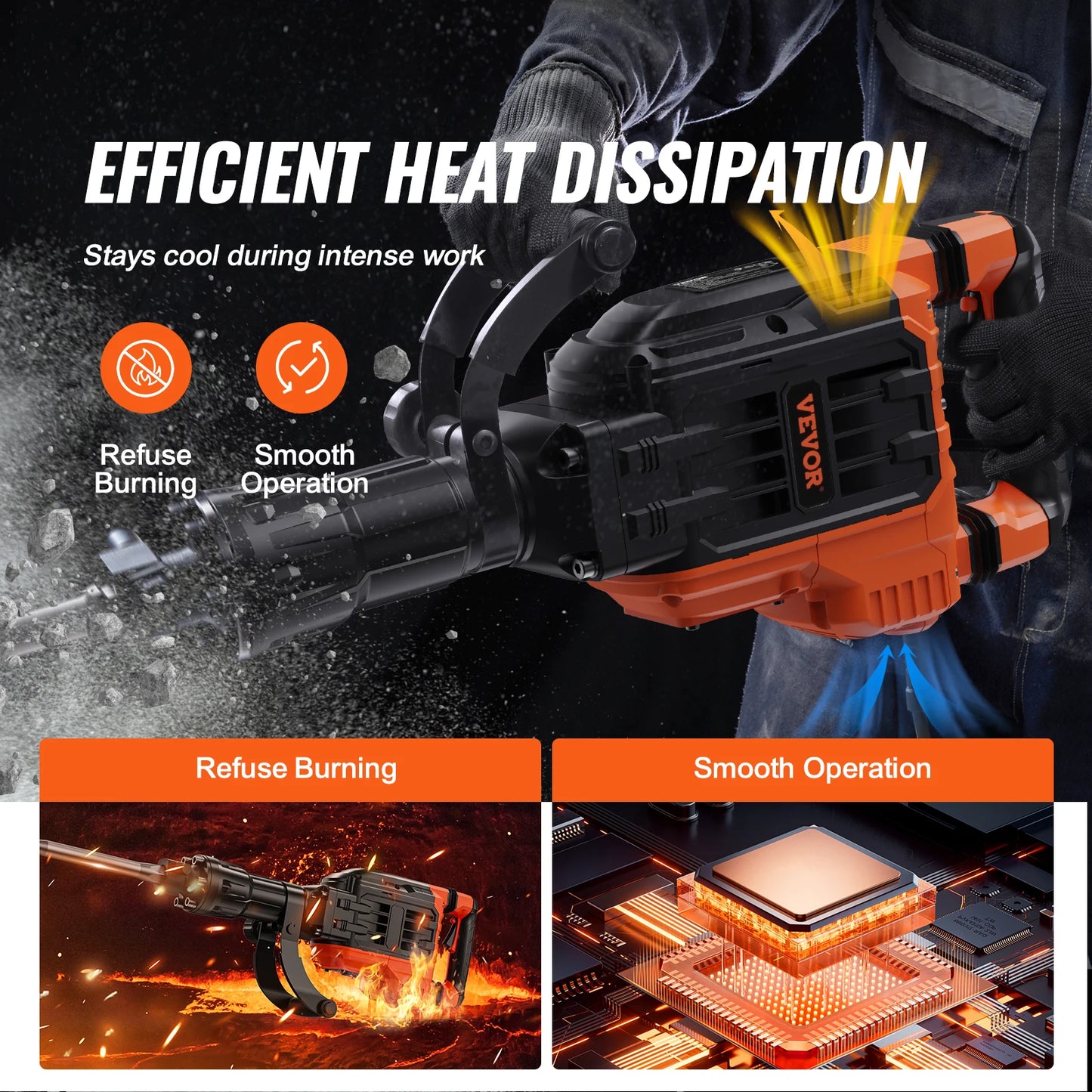 Jack Hammer 3500W Demolition Concrete Breaker