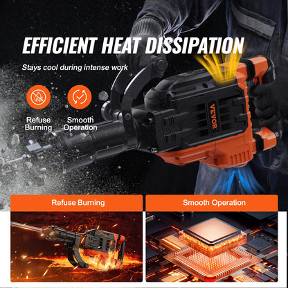 Jack Hammer 3500W Demolition Concrete Breaker