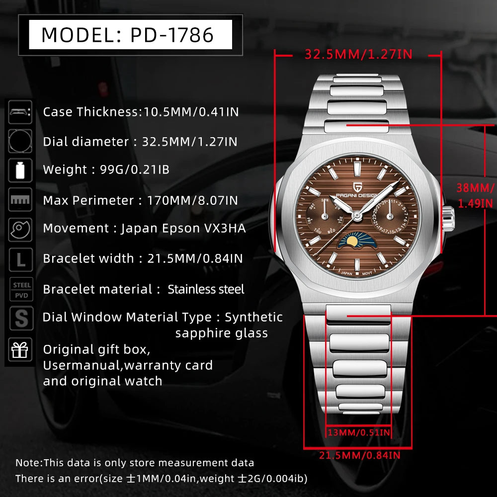 Women's Luxury Watch With Quartz Movement and Waterproof