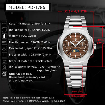 Women's Luxury Watch With Quartz Movement and Waterproof