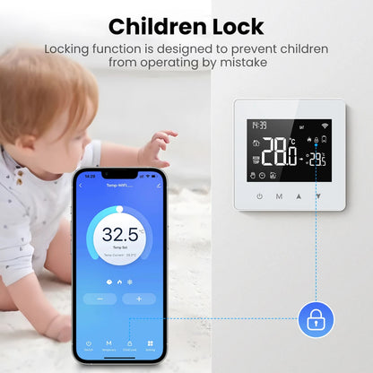 WiFi Smart Home Thermostat Compatible with Alexa ,Google Home, and Alice