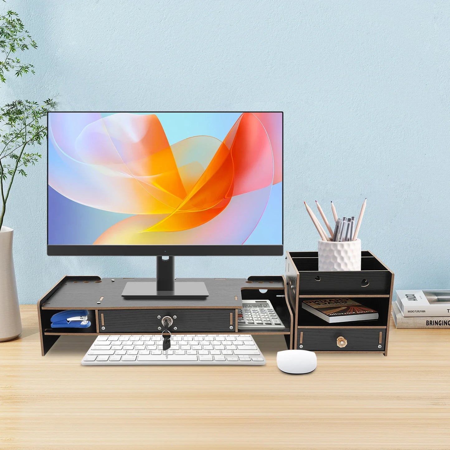 Monitor Riser Stand for Desk in Home or Office