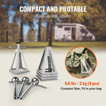 4 Pack Aluminum RV Leveling Jacks