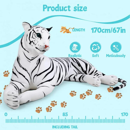 Giant Life Size Stuffed Tiger Pillow