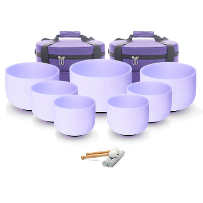 7-12 or 6-12 Inch Crystal Singing Bowls
