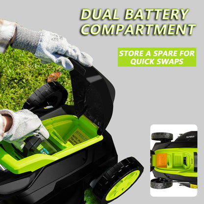 13" Lightweight Cordless Lawn Mower