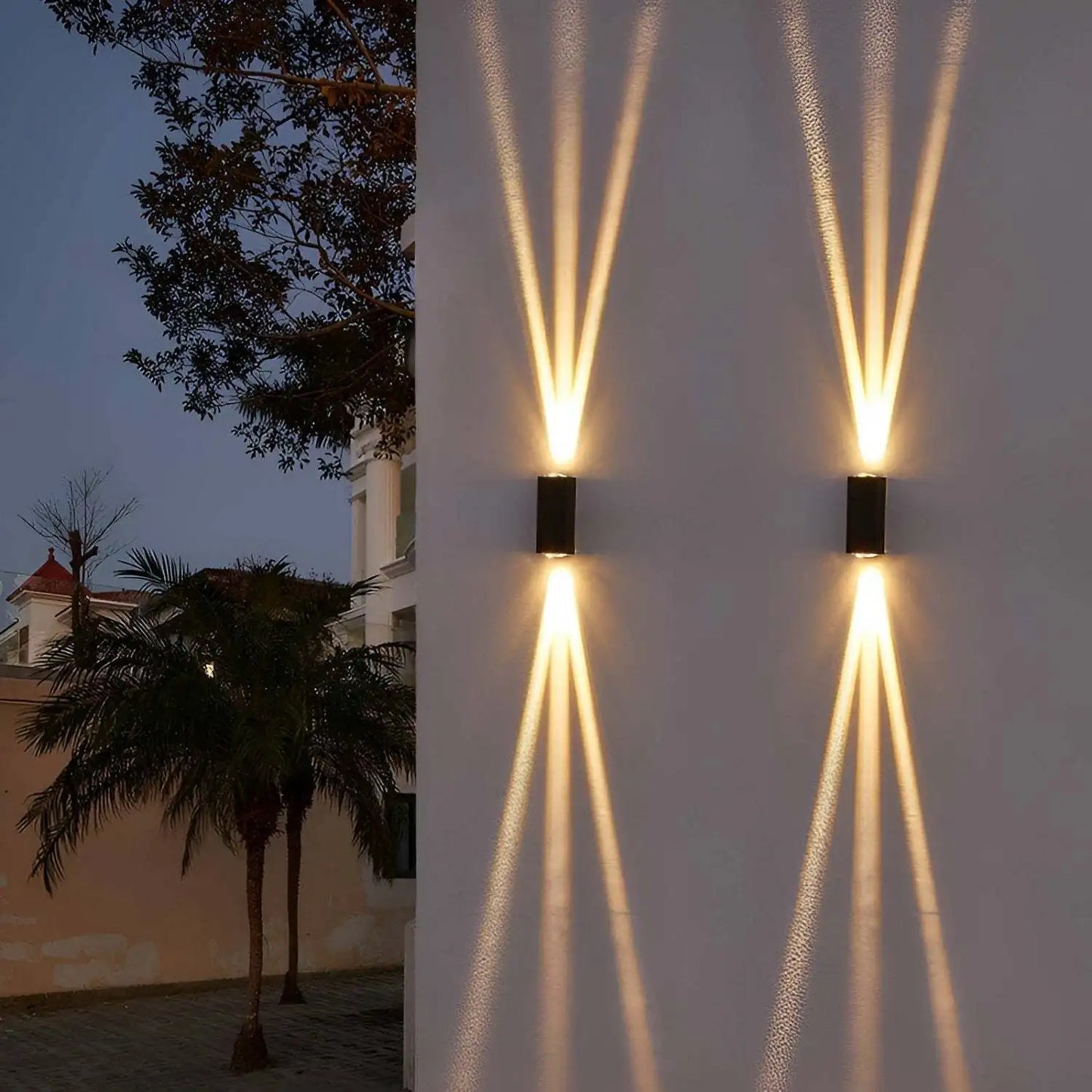 LED Up & Down Modern Wall Lamp, Aluminum Anti-Rust Indoor/Outdoor Wall Sconce