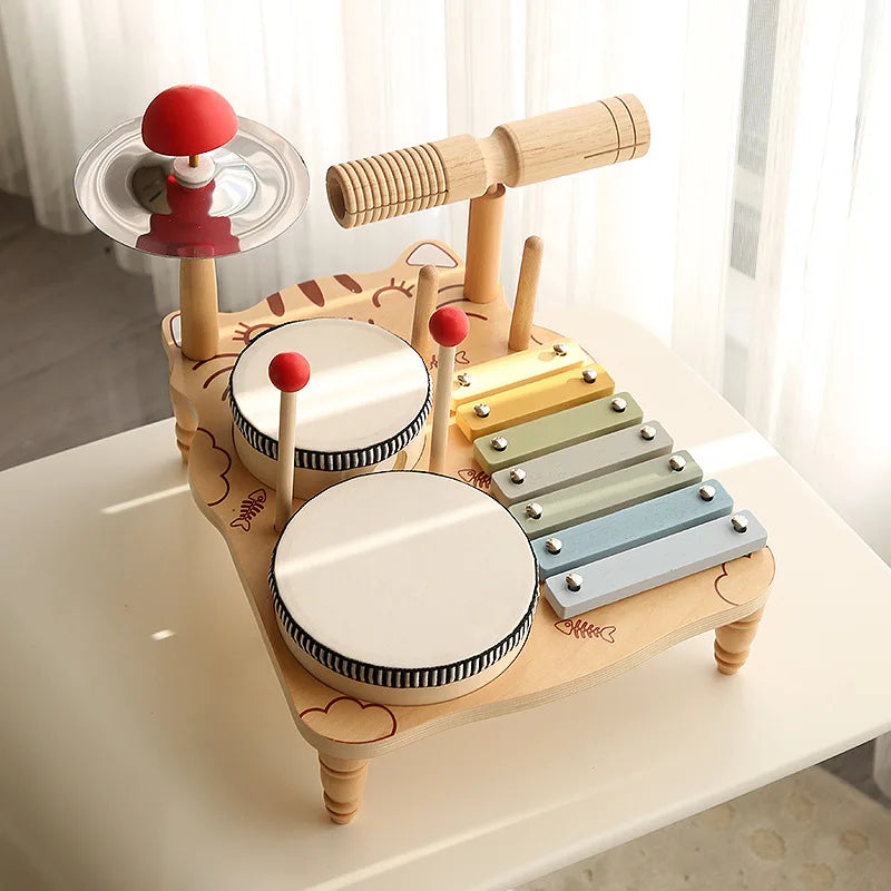Children's wooden percussion instrument