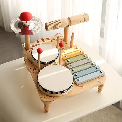 Children's wooden percussion instrument