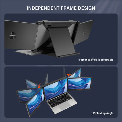 11.6Inch Portable Monitor 1920*1080 IPS FHD Triple Dual Extender Screen Full View Fold Display For 13.0-17.3Inch Laptops