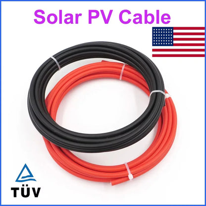 55Ft or 30Ft 10AWG Insulated Solar Panel Wire