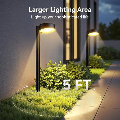 8 Pack Solar Pathway Lights Outdoor, 12 LED Solar Lights Waterproof, for Yard Garden Walkway Driveway