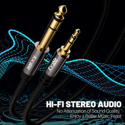 3.5mm to 6.35mm Stereo Audio Cable