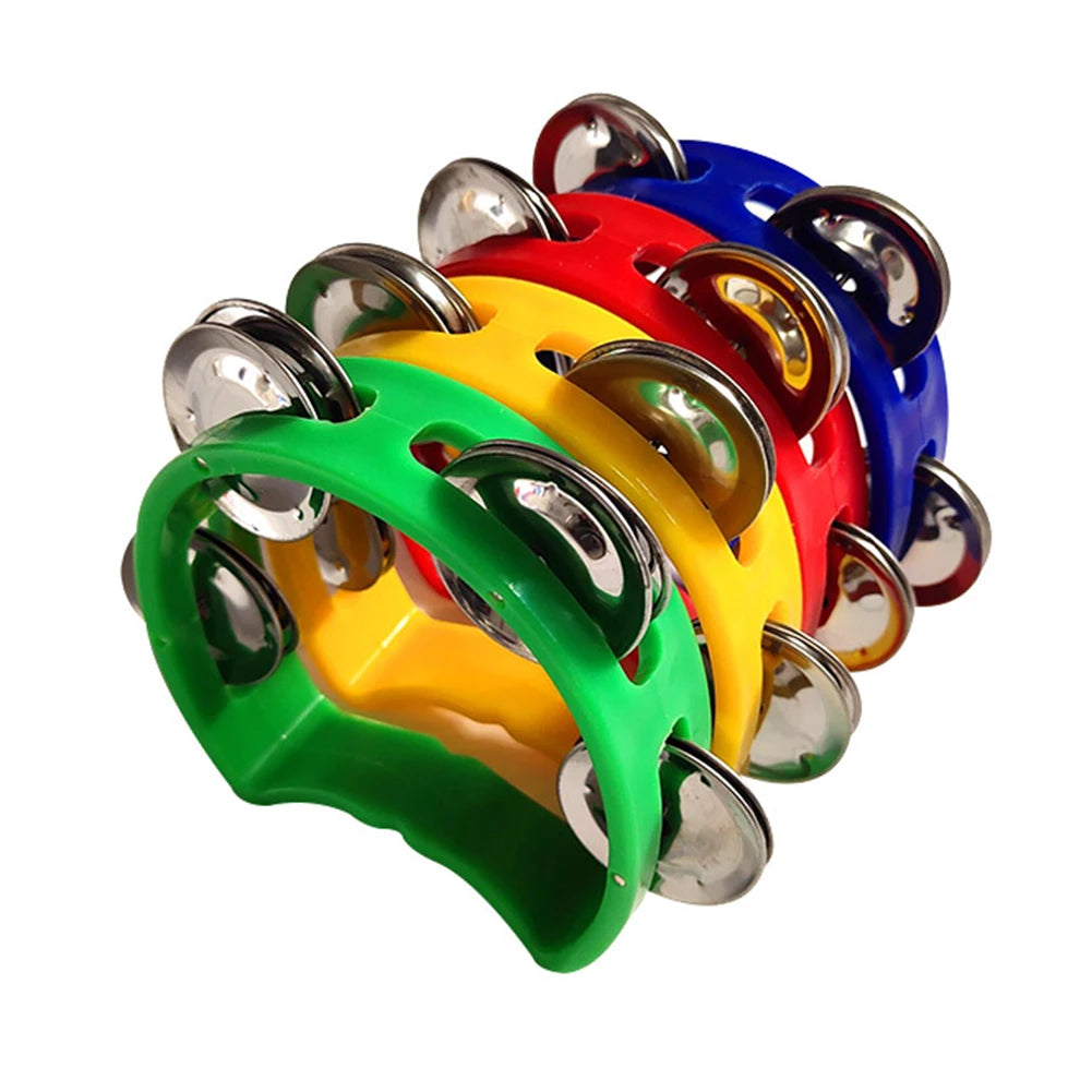 4pcs Tambourine Jingles Hand Rattle