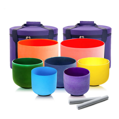7-12 or 6-12 Inch Crystal Singing Bowls
