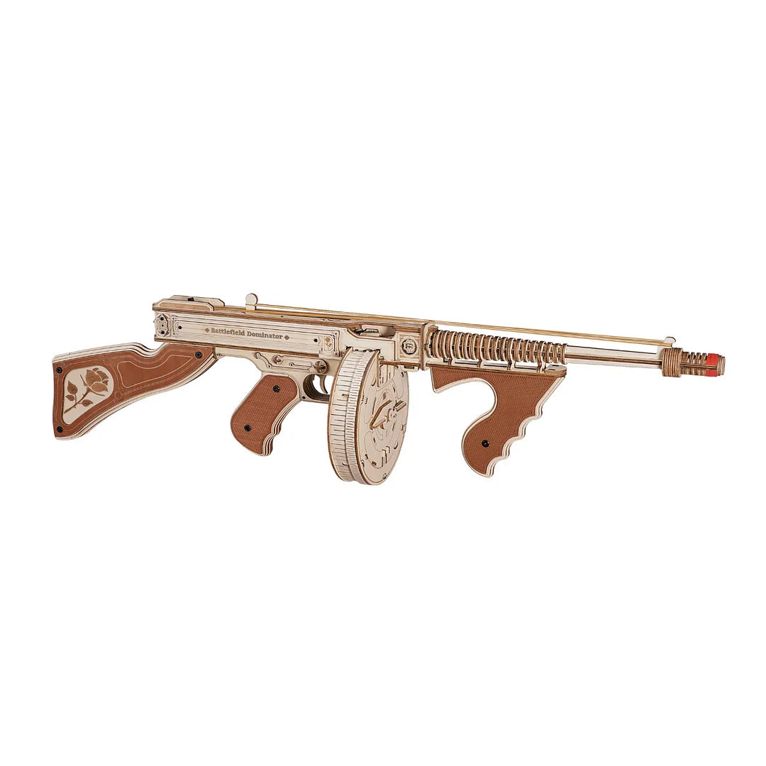 Thompson Submachine Gun 3D Wooden Puzzle for Adults and Teens